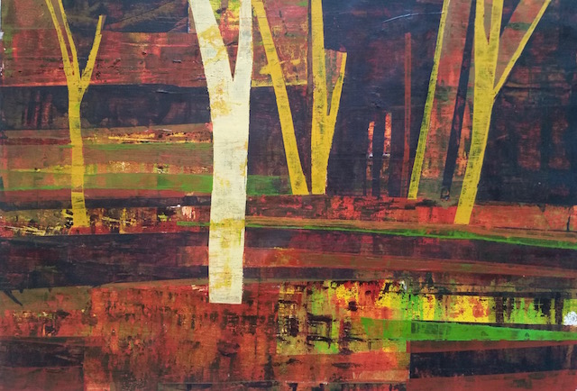 Red gold  Acrylic  48 X 65 cm  $350 framed